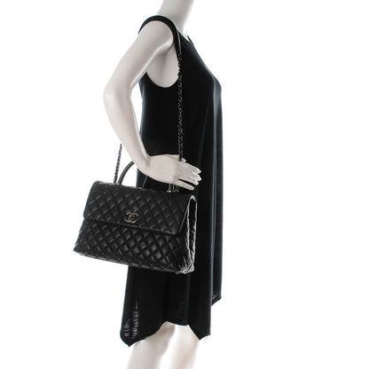 Chanel Caviar Quilted Medium Coco Handle Flap Black 2 of 8