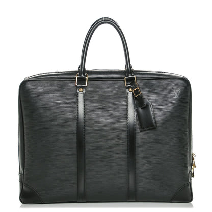 Louis Vuitton Epi Porte-Documents Voyage Briefcase Black 1 of 6