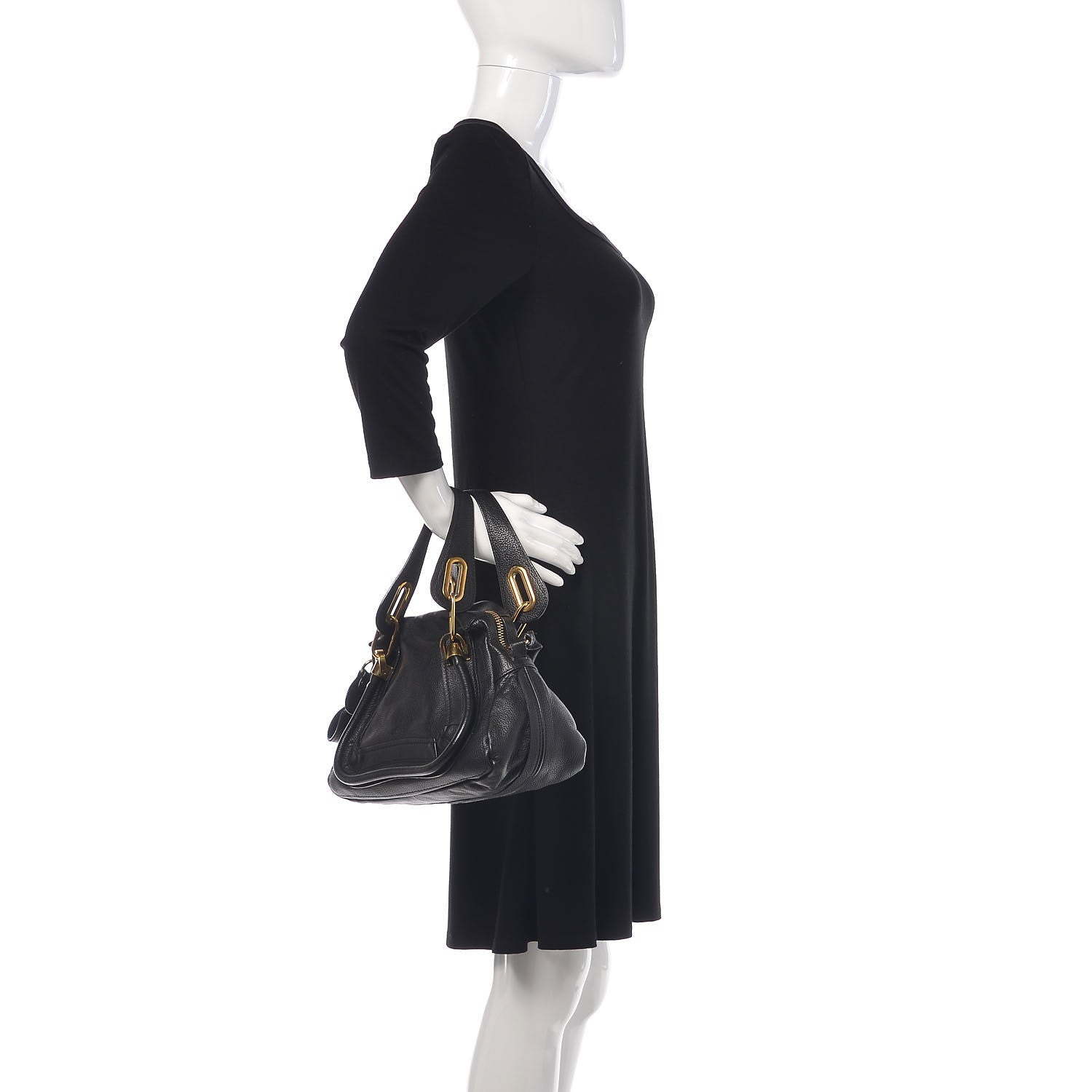 Chloe Calfskin Small Paraty Black 3 of 9