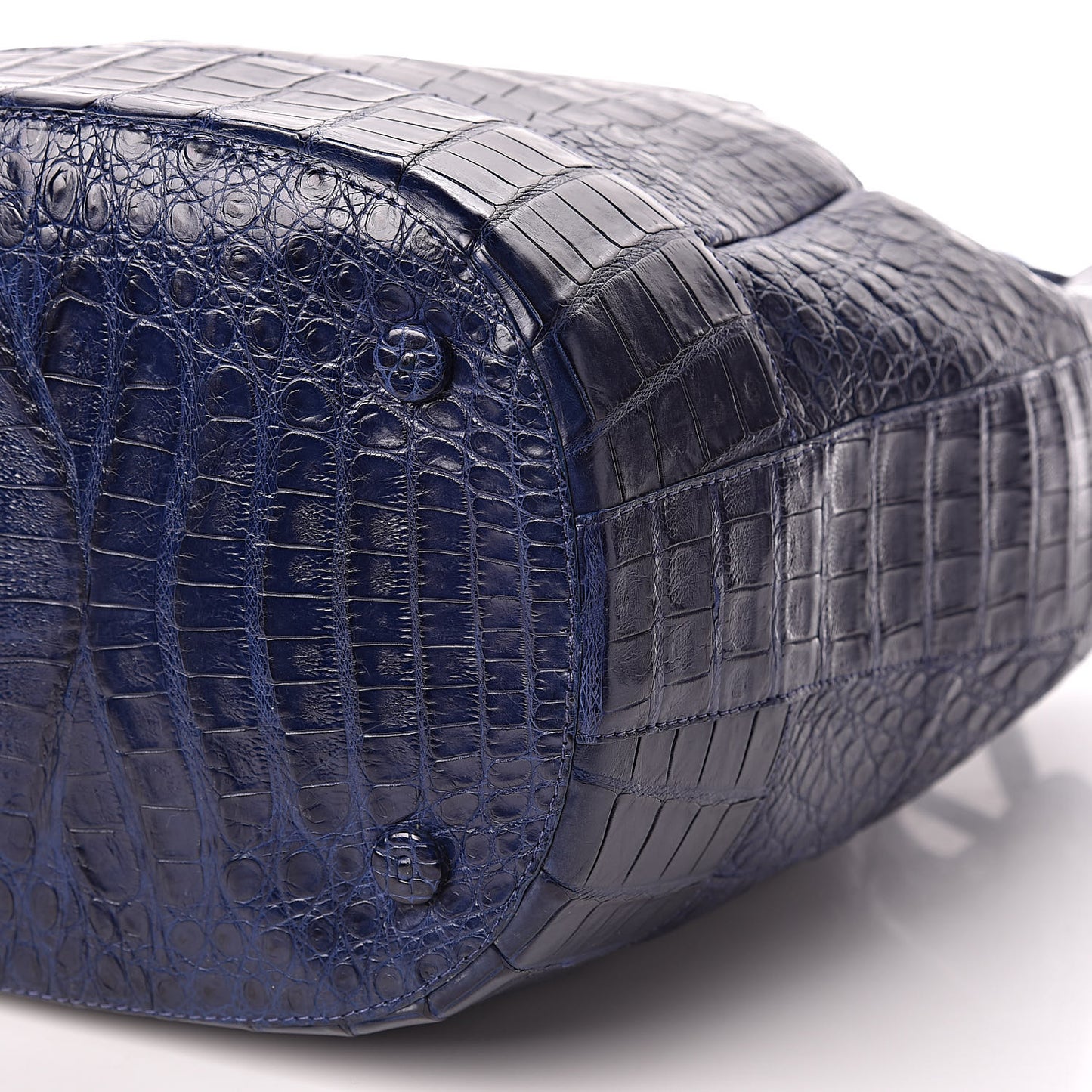 Crocodile Tassel Bucket Navy