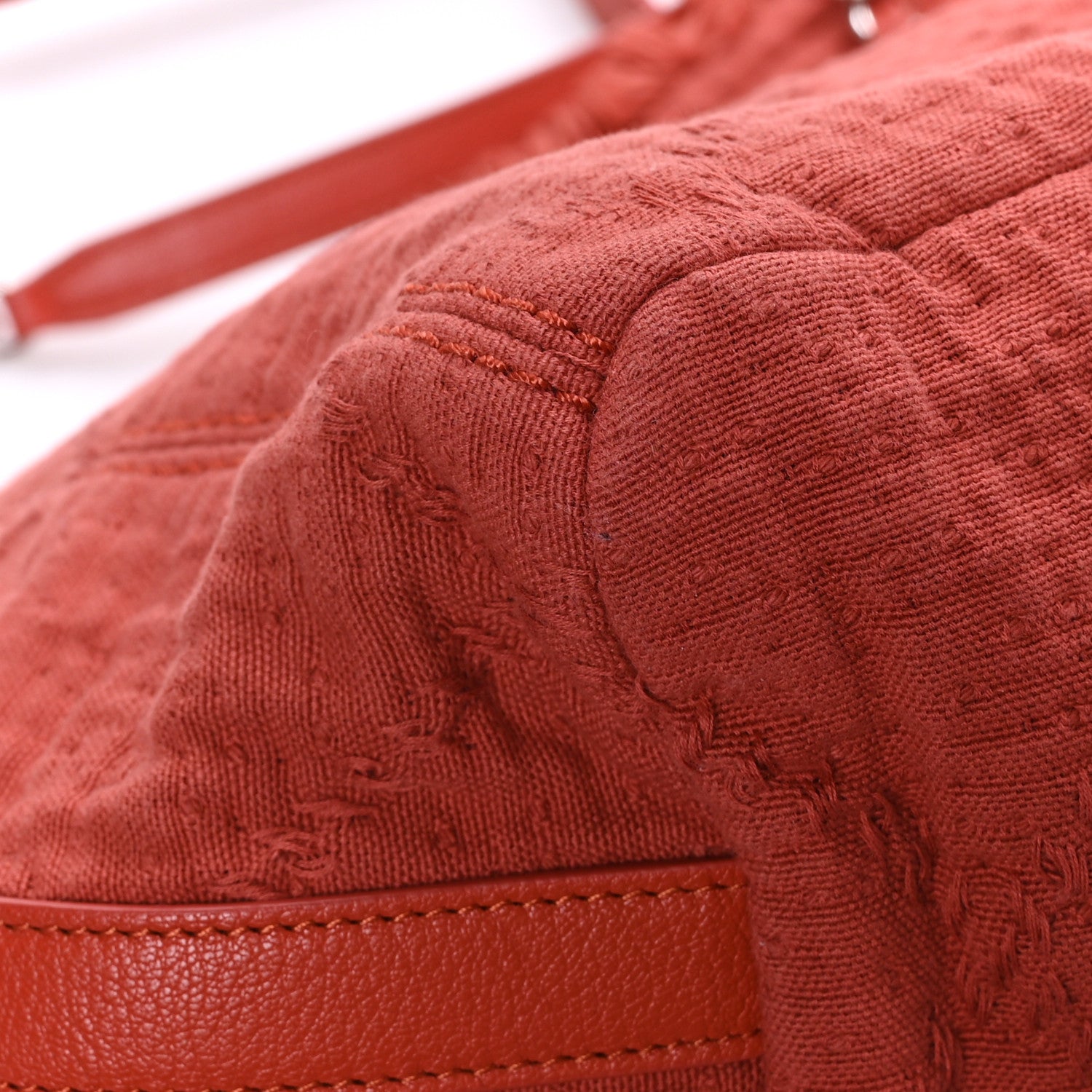 Chanel Canvas Small Double Face Shopping Tote Red 8 of 11