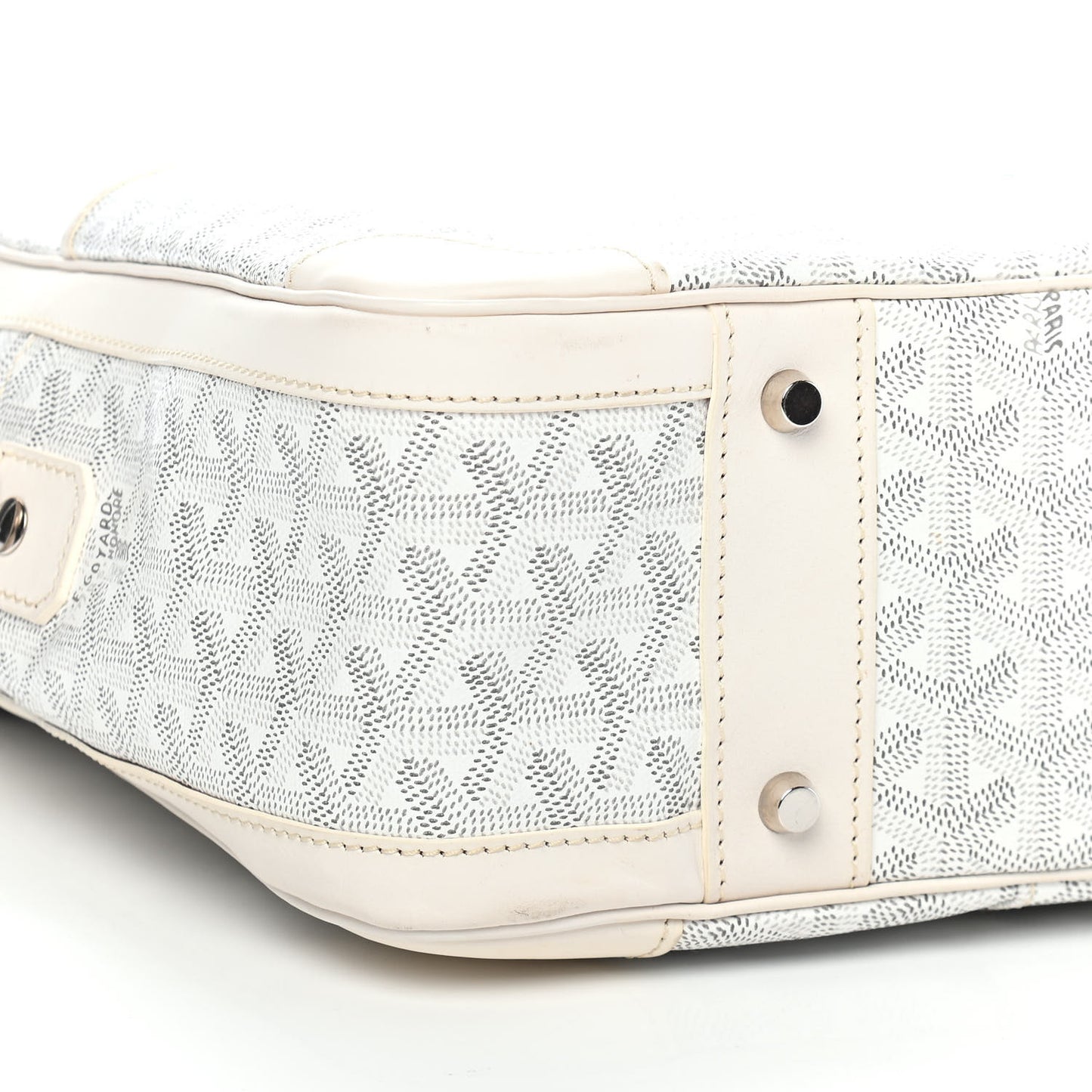 Goyardine Ambassade MM Briefcase White