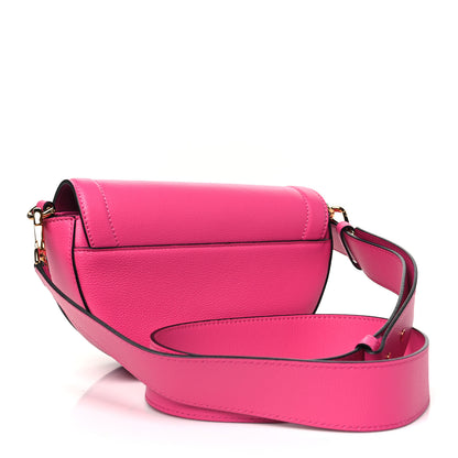 Versace Grained Calfskin La Medusa Small Shoulder Bag Pink 3 of 9