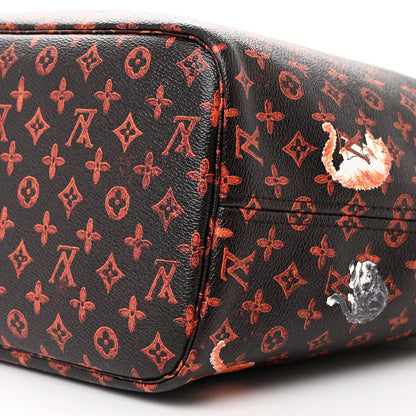 Louis Vuitton Catogram Neverfull MM Marron 11 of 12