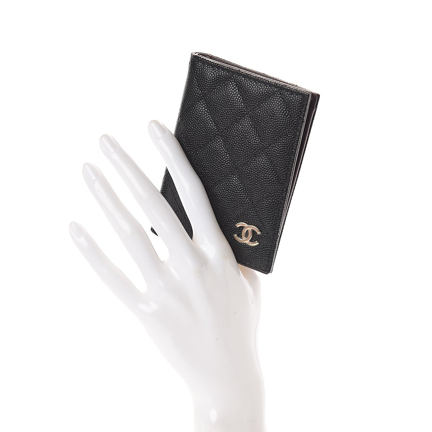 Chanel Caviar Quilted Card Holder Wallet Black 2 of 8