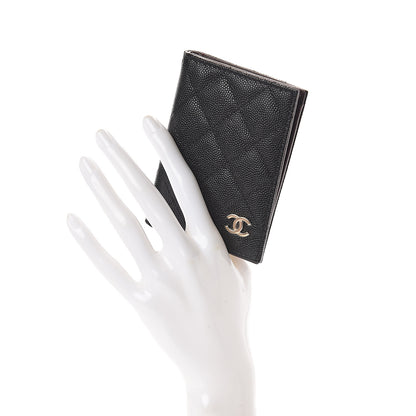 Chanel Caviar Quilted Card Holder Wallet Black 2 of 8