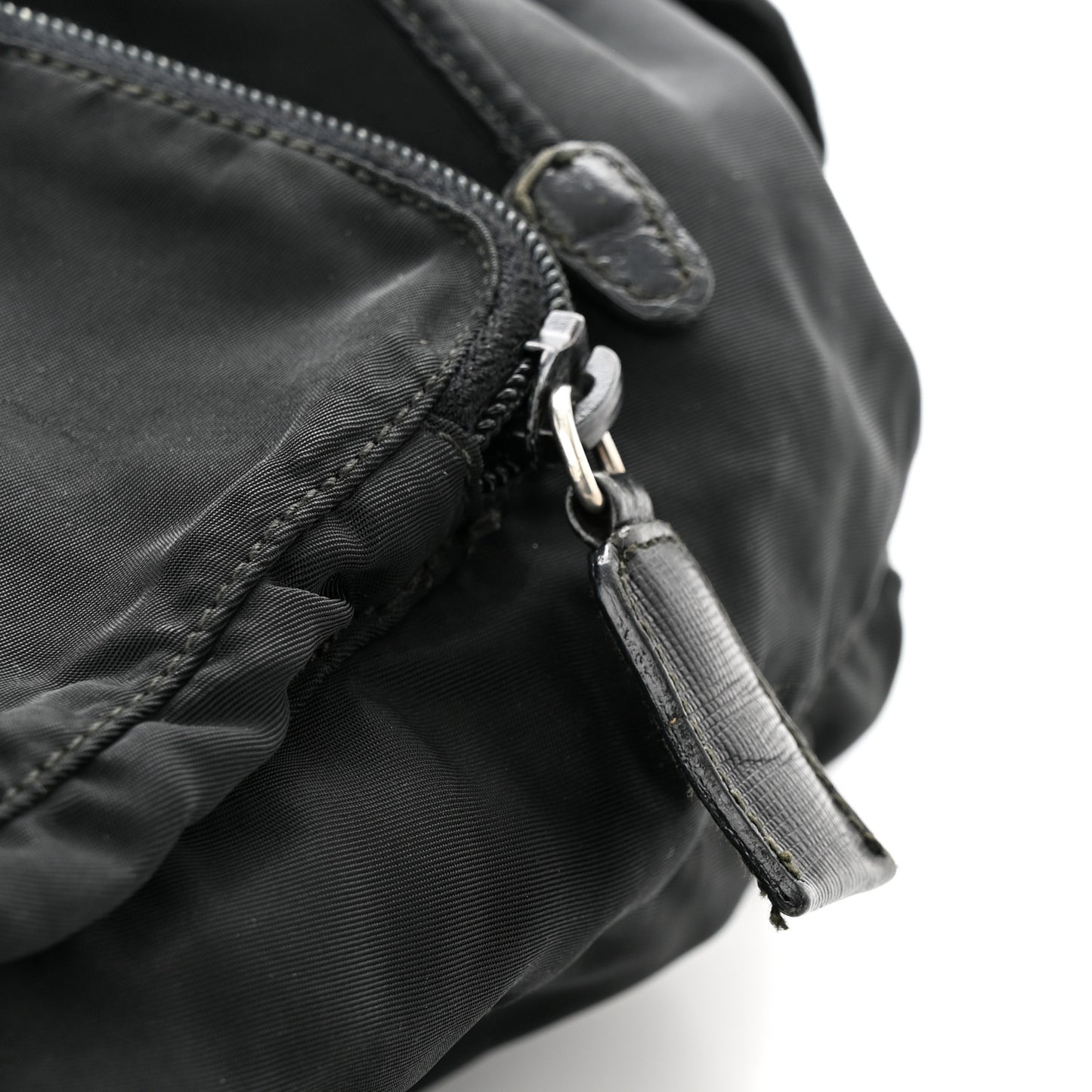 Tessuto Nylon Saffiano Small Backpack Black