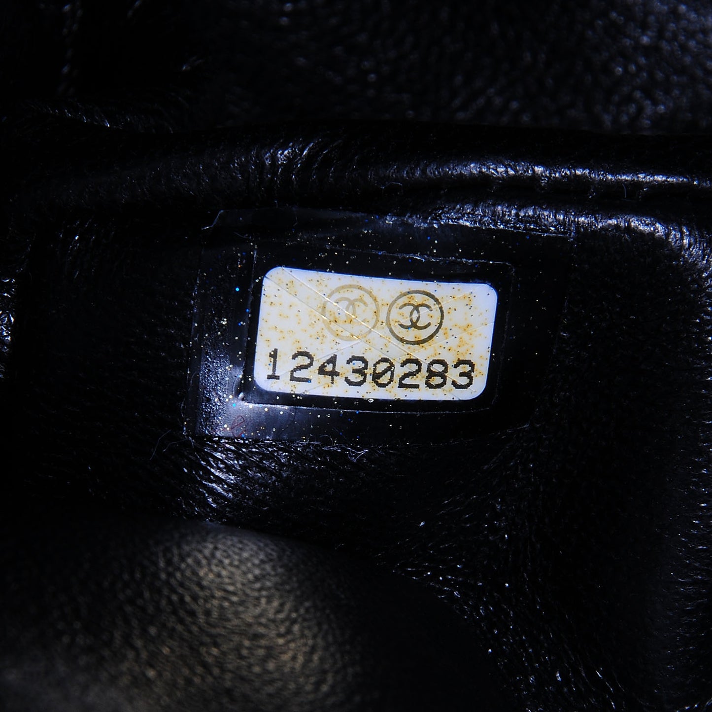 Glazed Calfskin 2.55 Reissue 227 Flap Black