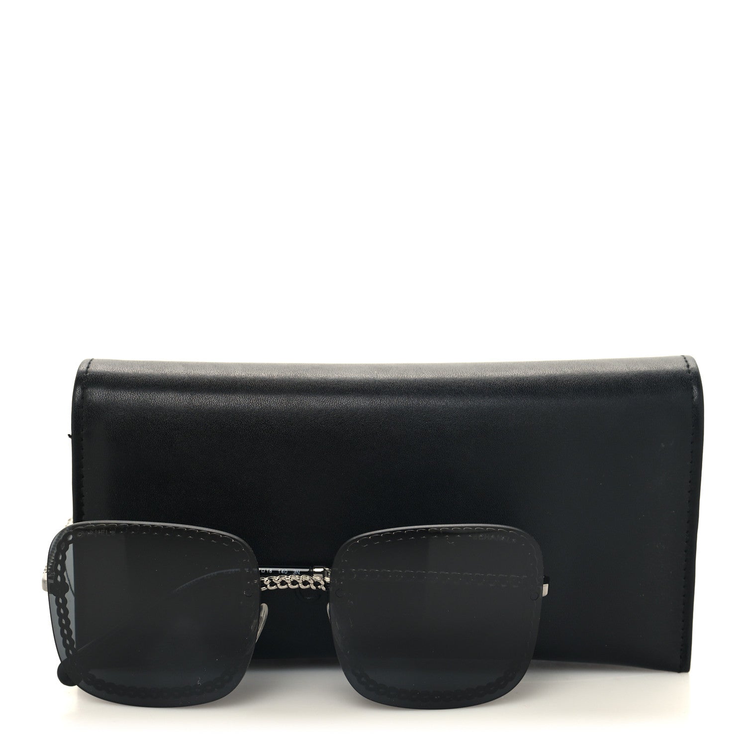 Chanel Square Removable Chain Sunglasses 4244 Black 8 of 8