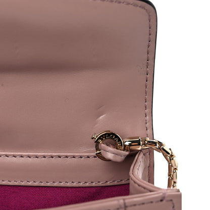 Bulgari Calfskin Serpenti Forever Flap Clutch Dark Beige 9 of 11