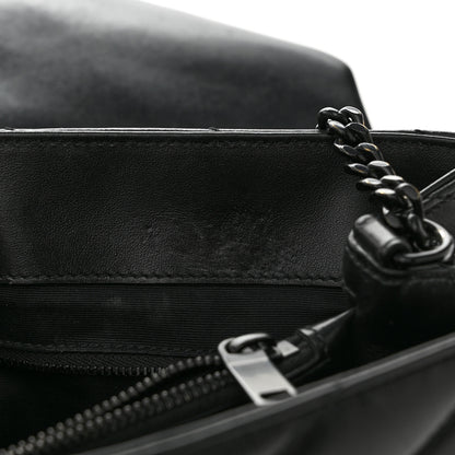Saint Laurent Calfskin Y Quilted Monogram Monochrome Medium Loulou Chain Satchel Black 12 of 13
