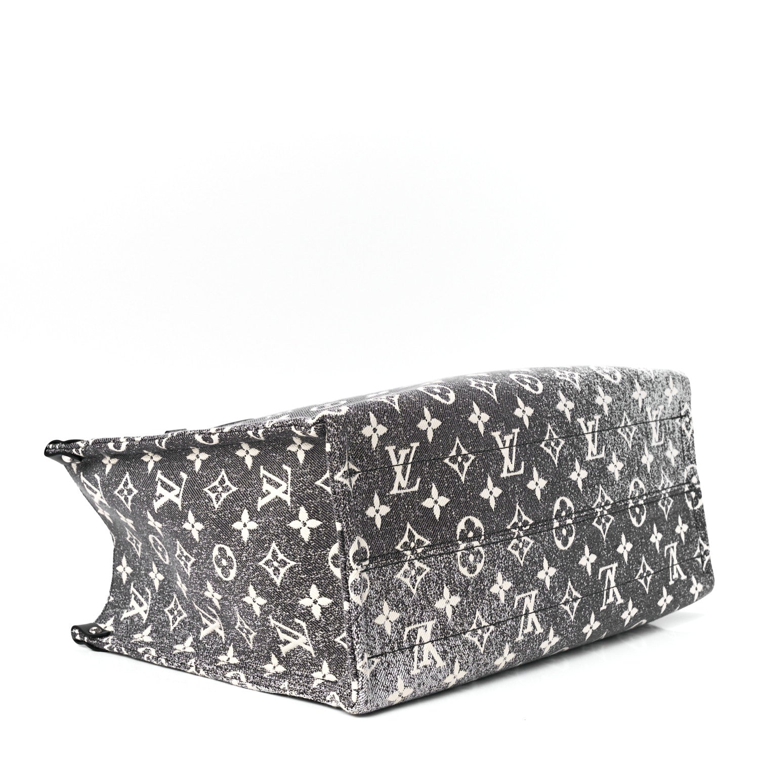 Louis Vuitton Monogram Jacquard Denim Onthego MM Black 4 of 11