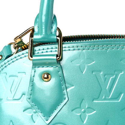 Louis Vuitton Vernis Alma BB Blue Lagon 14 of 16