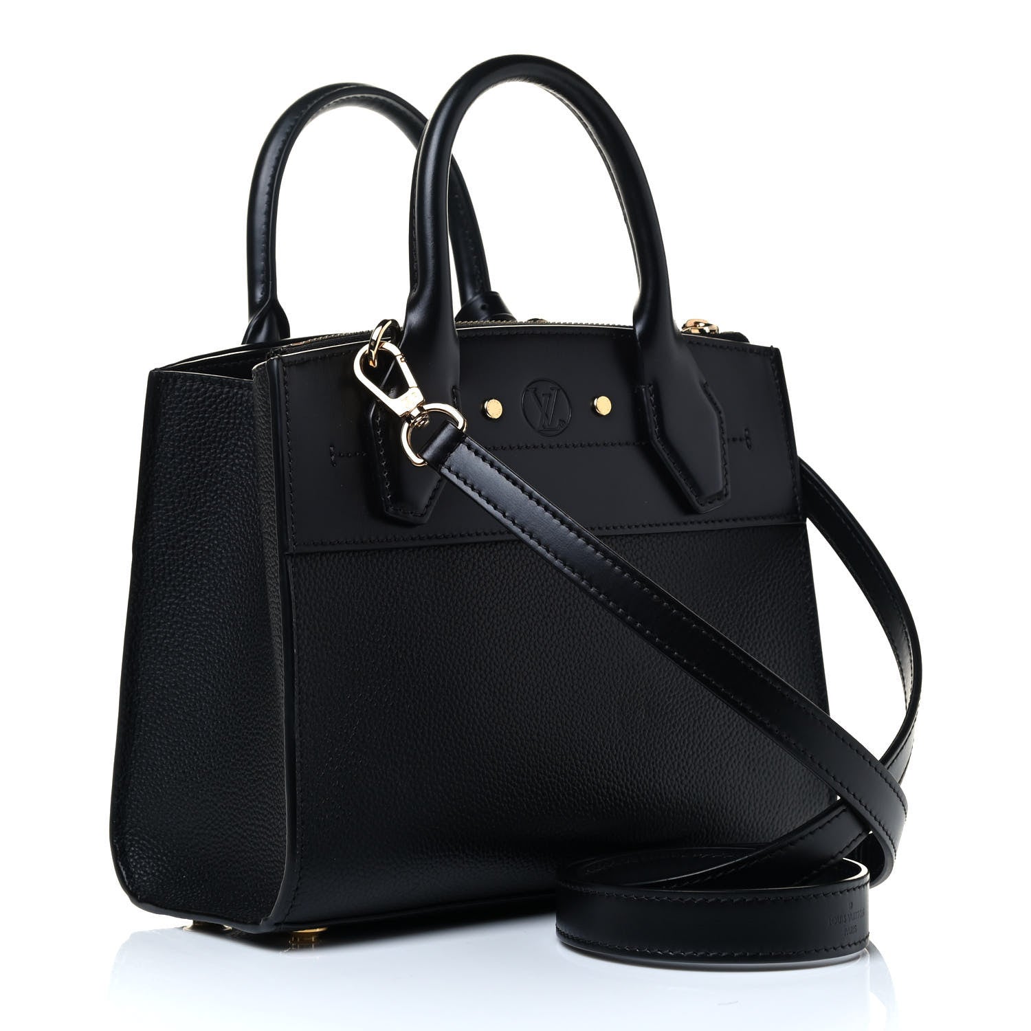 Louis Vuitton Calfskin City Steamer Mini Black 2 of 4