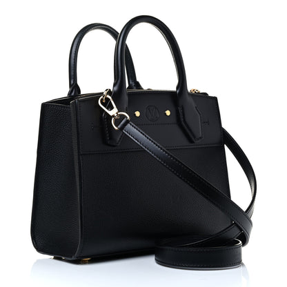 Louis Vuitton Calfskin City Steamer Mini Black 2 of 4