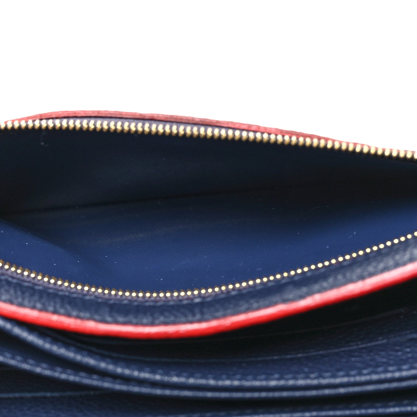 Empreinte Pont-Neuf Wallet Marine Rouge