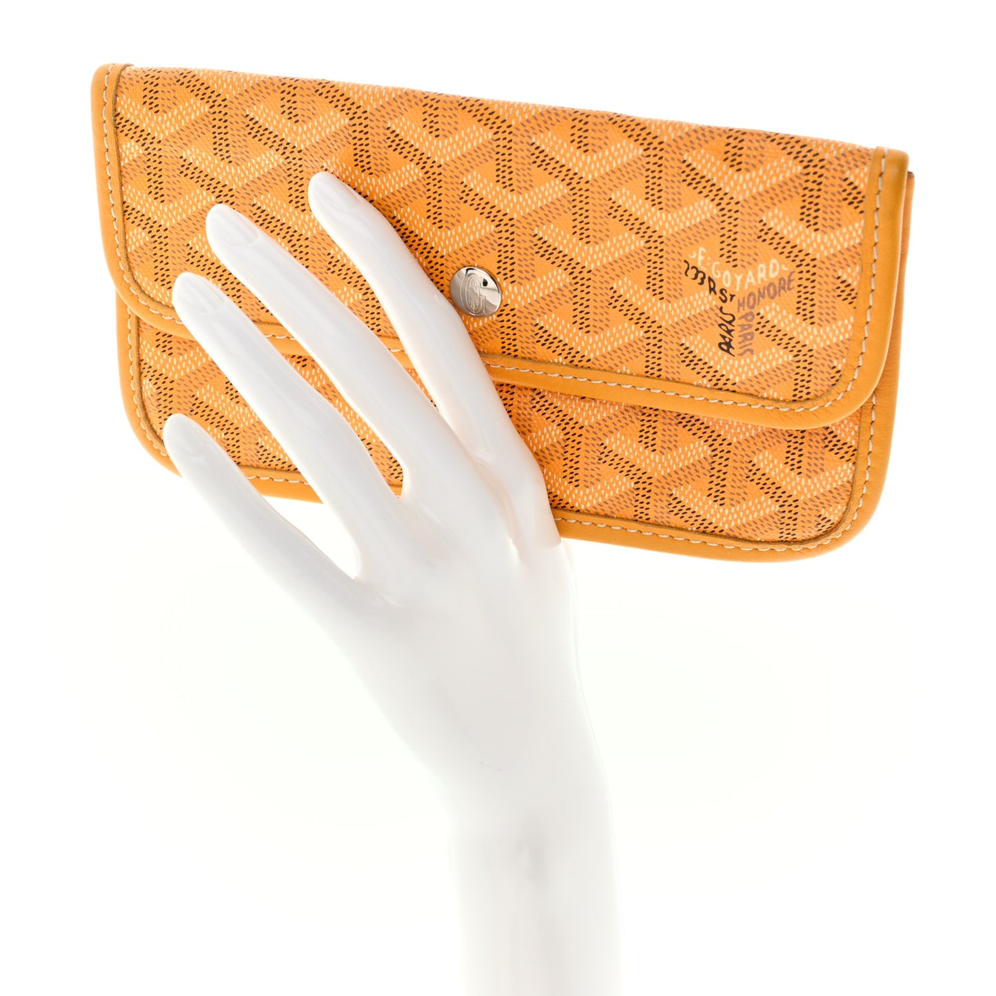 Goyardine Pouch Yellow