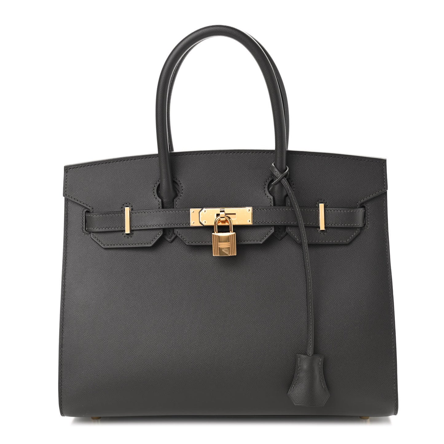 Grained Monsieur Birkin Sellier 30 Graphite