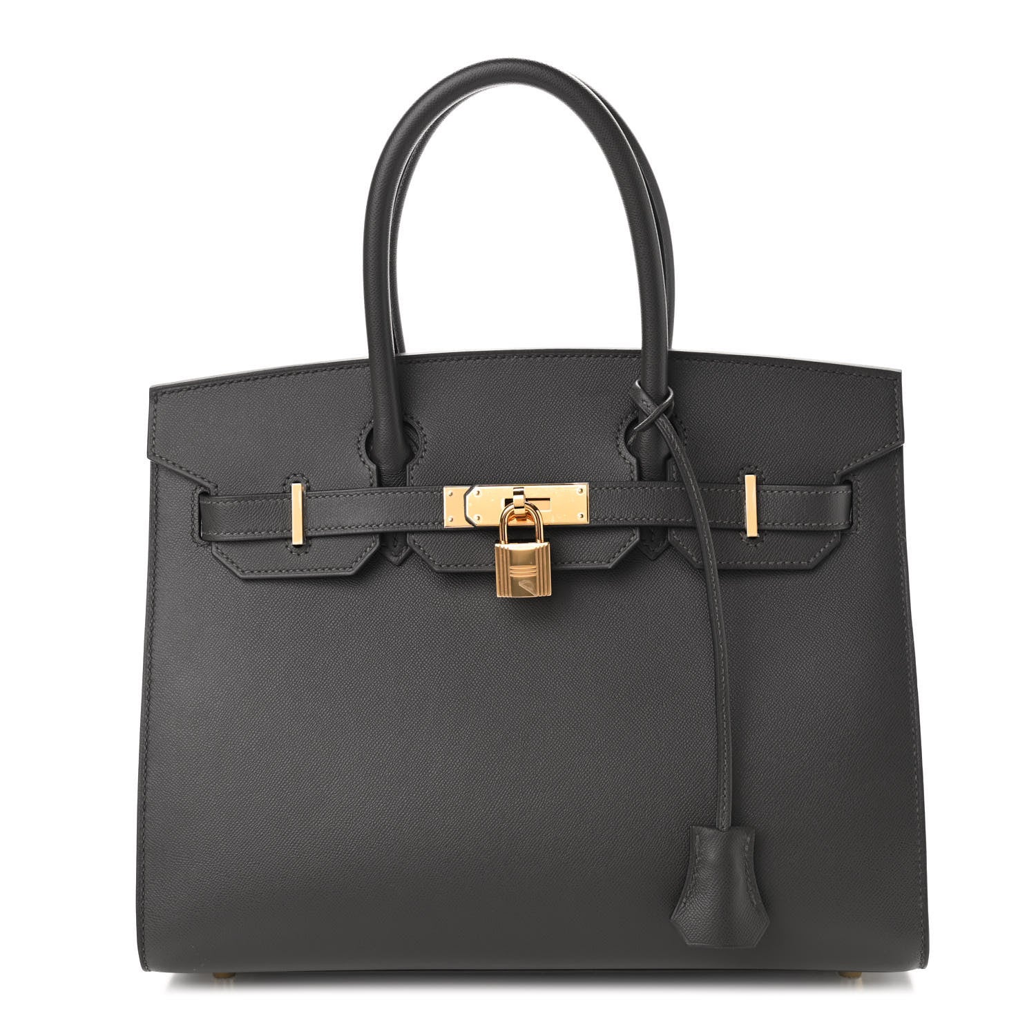 Hermes Grained Monsieur Birkin Sellier 30 Graphite 1 of 10