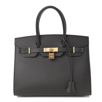 Hermes Grained Monsieur Birkin Sellier 30 Graphite 1 of 10