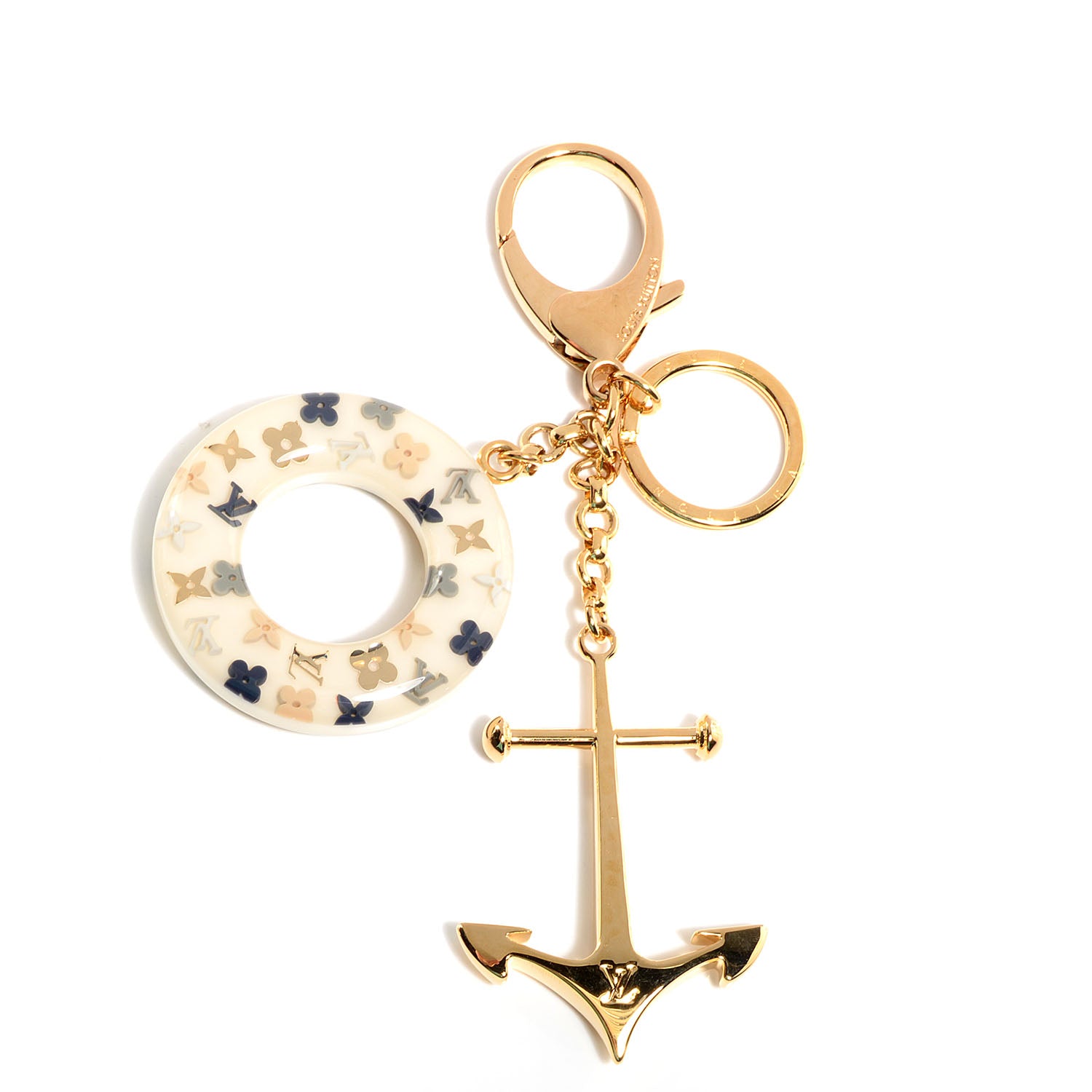 Louis Vuitton Marina Key Holder Bag Charm Azur 1 of 6