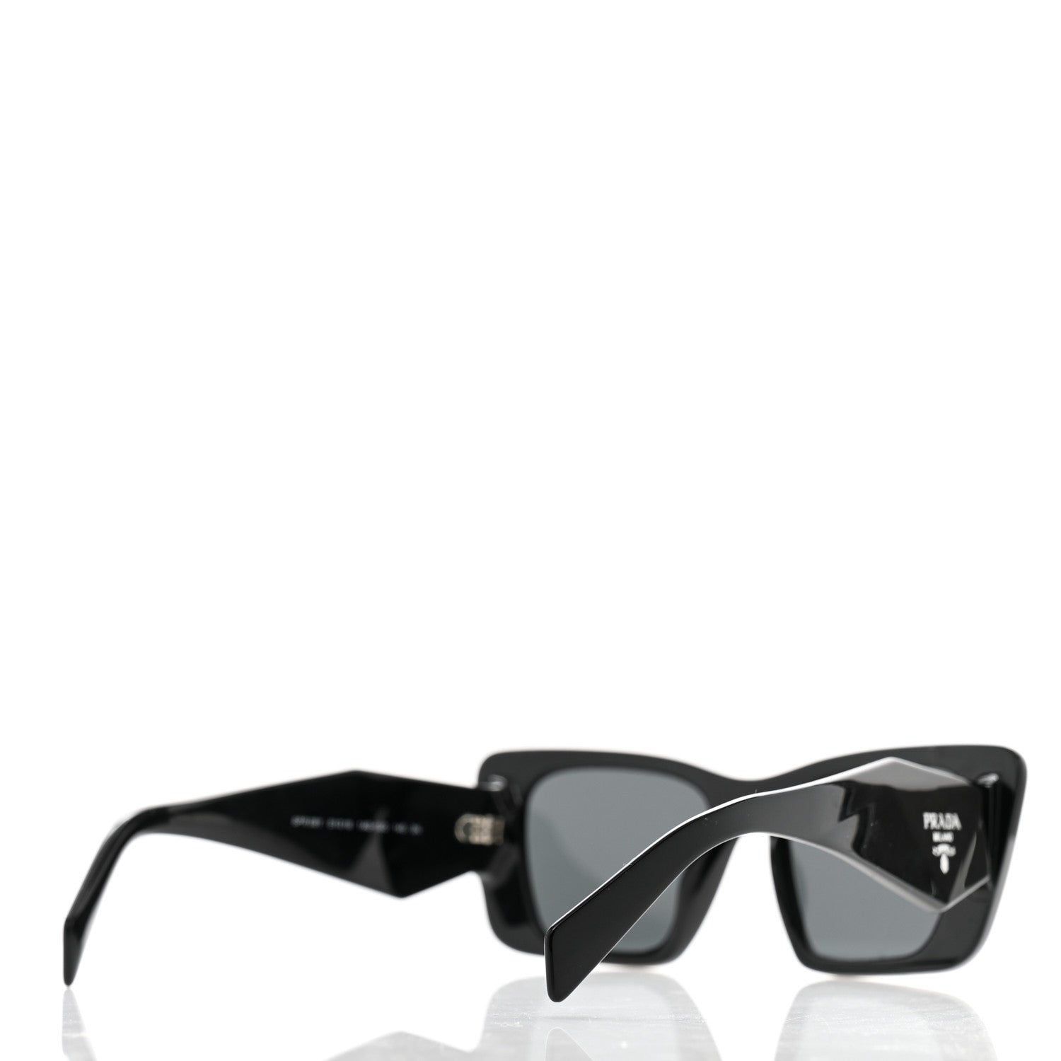 Prada Acetate Symbole Sunglasses SPR 08Y Black 4 of 8