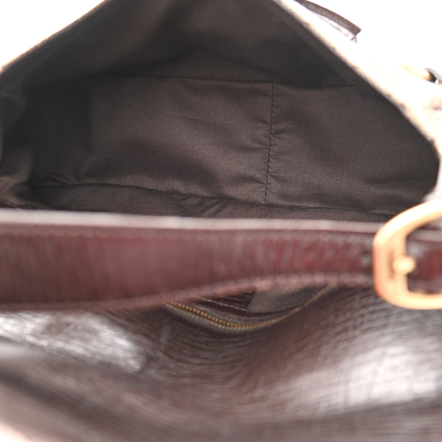 Monogram Horsebit Chain Flap Shoulder Bag Brown