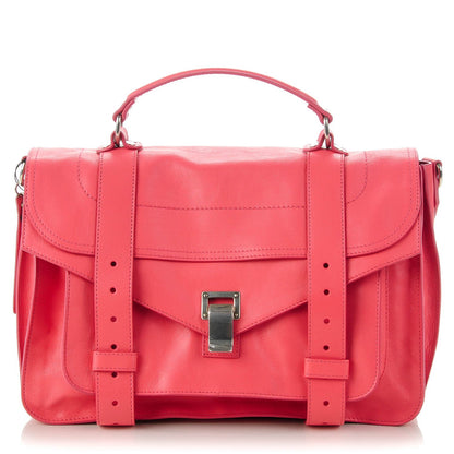 Proenza Schouler Lambskin Medium PS1 Satchel Hibiscus 1 of 7