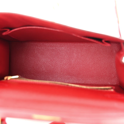 Hermes Epsom Kelly Sellier 25 Rouge Casaque 5 of 11