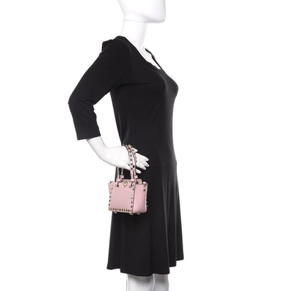 Valentino Garavani Vitello Micro Rockstud Tote Cipria 3 of 14