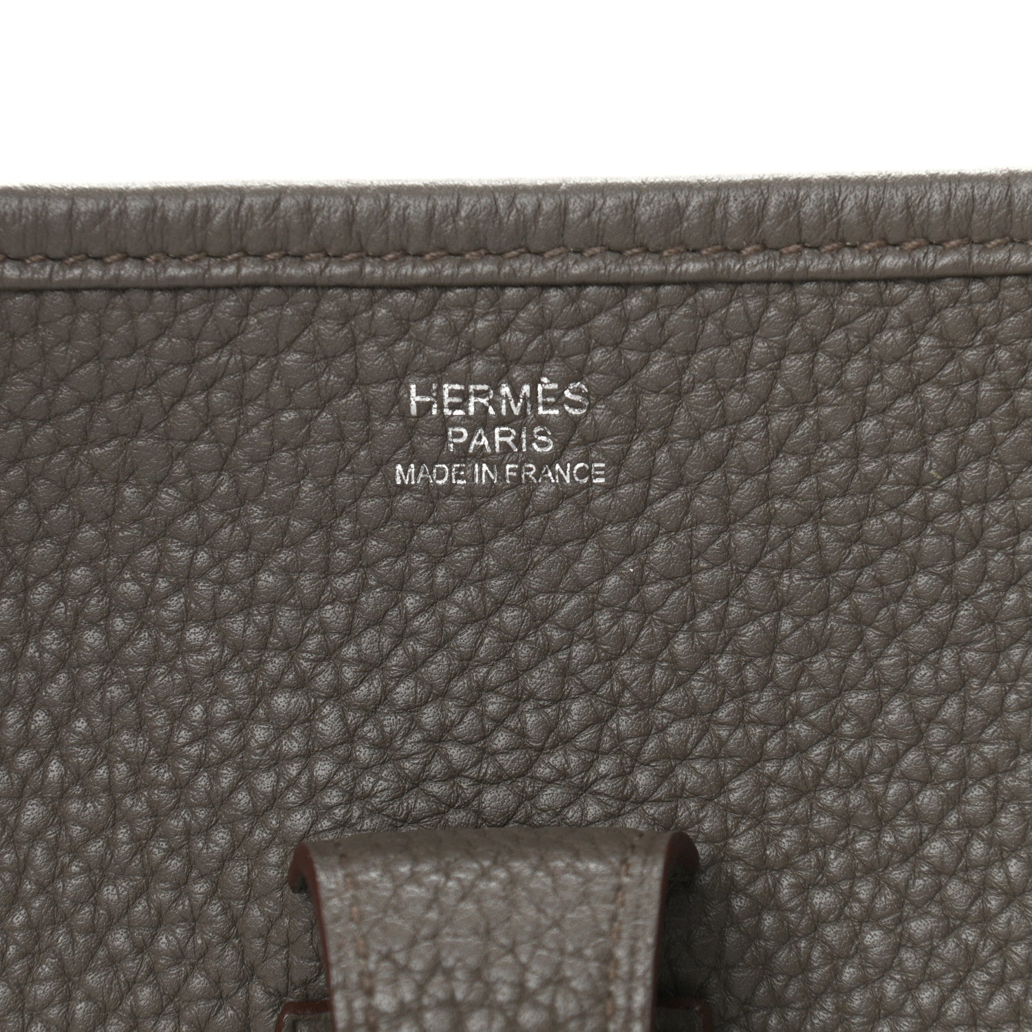 Hermes Taurillon Clemence Evelyne III GM Etain 6 of 11