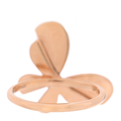 Tiffany 18K Rose Gold Sterling Silver Return to Tiffany Love Bugs Butterfly Ring 52 6 3 of 5