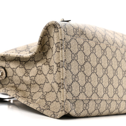 Balenciaga X GUCCI GG Supreme Monogram Neo Classic Silver Hardware City Beige Ebony 9 of 12