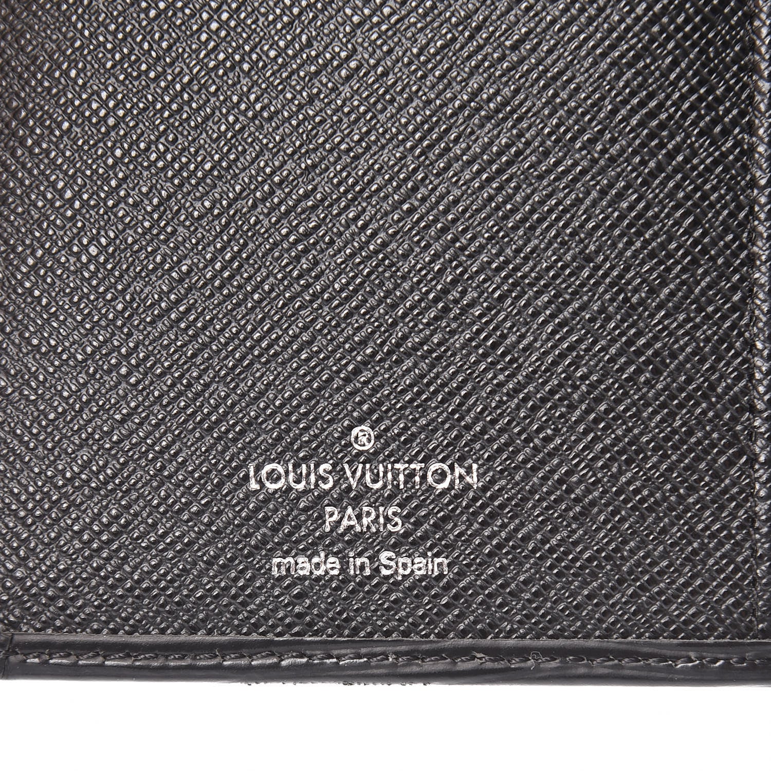 Louis Vuitton Epi Checkbook Cover Black 6 of 6