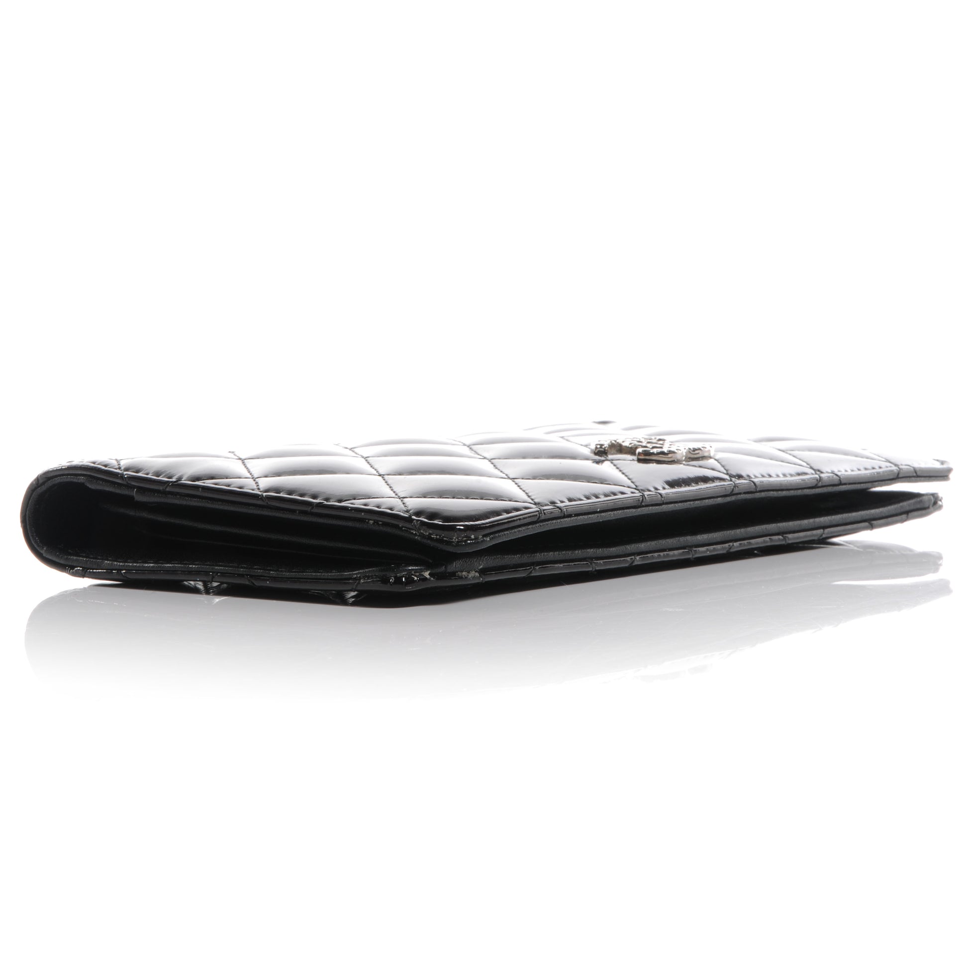 Chanel Patent Brilliant Yen Wallet Black 4 of 7
