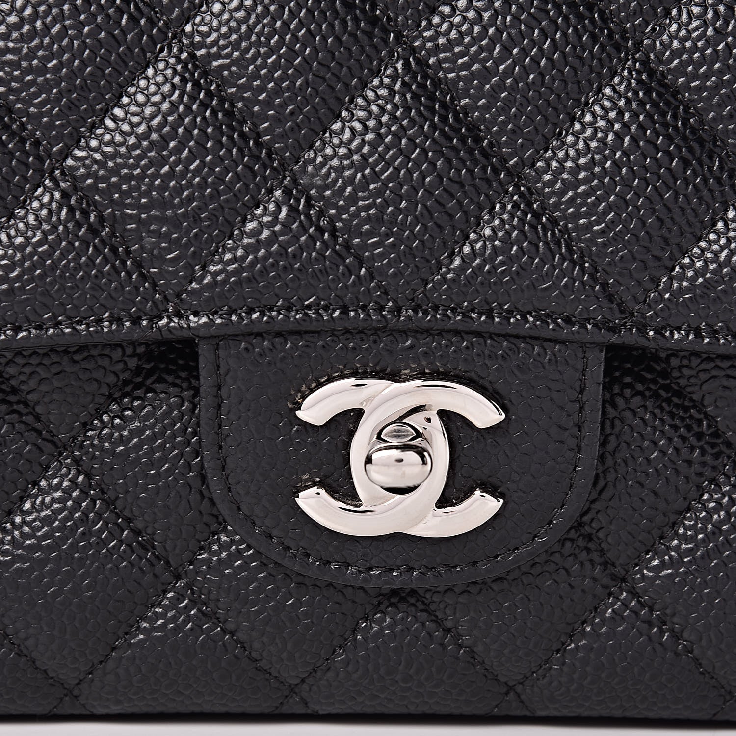 Chanel Caviar Quilted Medium Double Flap Black 10 of 11