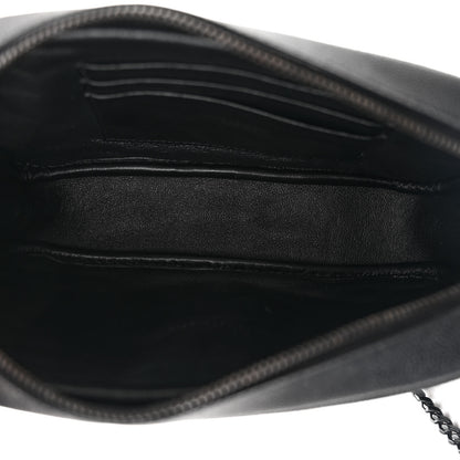 Saint Laurent Grain De Poudre Matelasse Monochrome Monogram Mini Lou Camera Bag Black 5 of 12