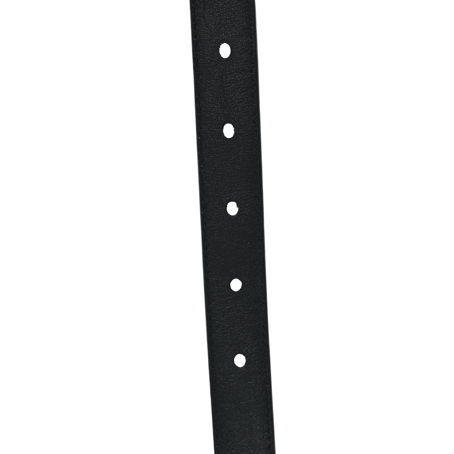 Saint Laurent Calfskin Monogram Narrow Square Buckle Belt 75 30 Black 5 of 5