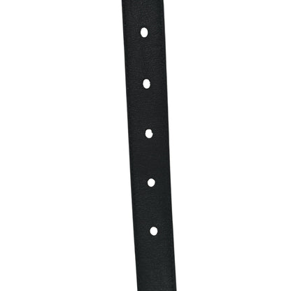 Saint Laurent Calfskin Monogram Narrow Square Buckle Belt 75 30 Black 5 of 5
