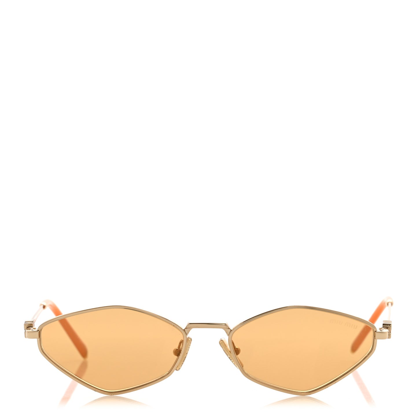Metal Oval Sunglasses SMU56Z Orange