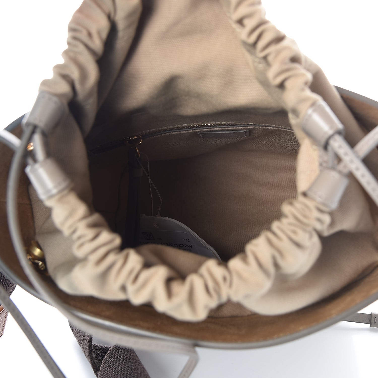 Chloe Smooth Calfskin Small Roy Bucket Bag Motty Grey 5 of 7