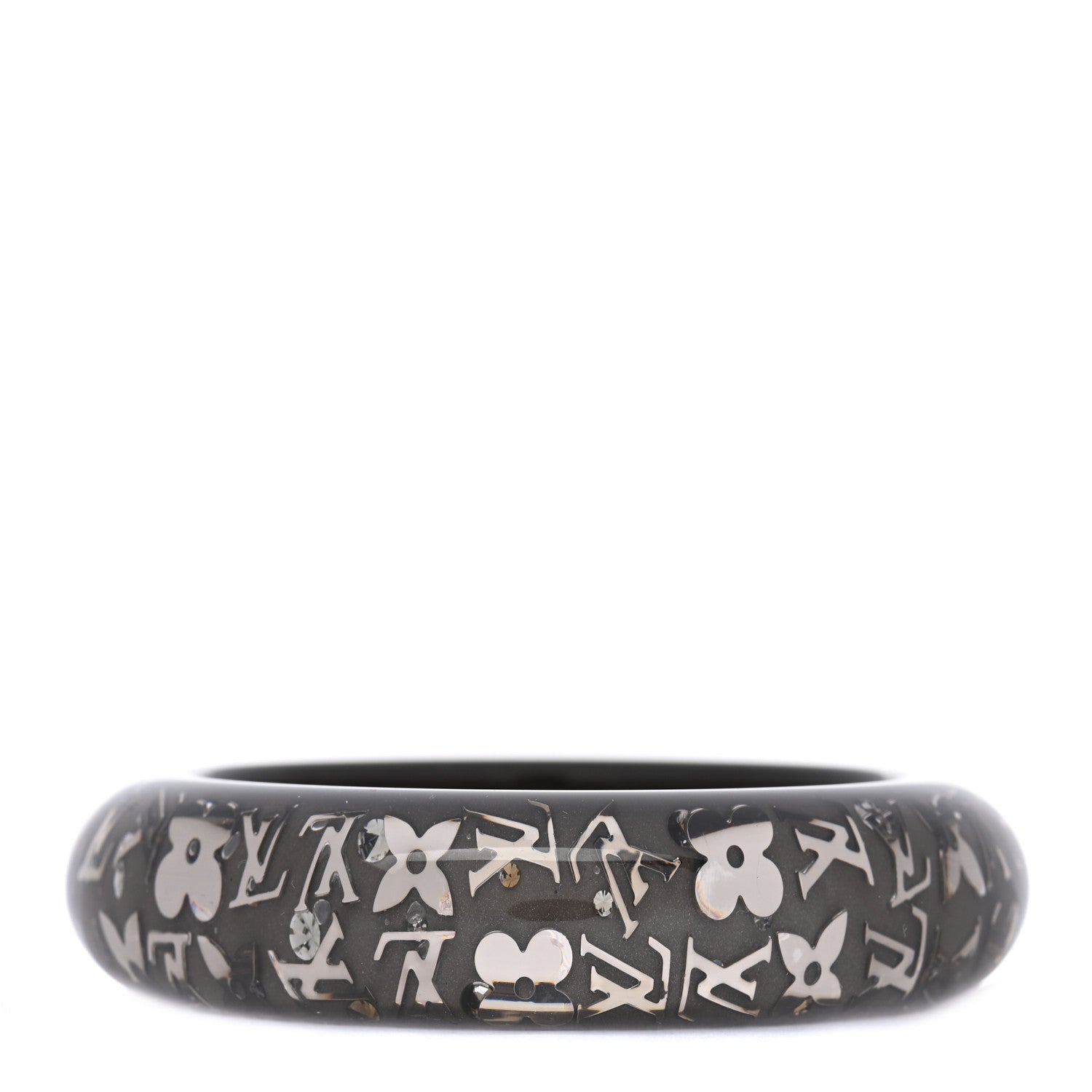 Louis Vuitton Resin Swarovski Small Inclusion Bracelet GM Grey 1 of 5