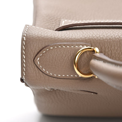 Hermes Togo Kelly Retourne 28 Etoupe 15 of 30