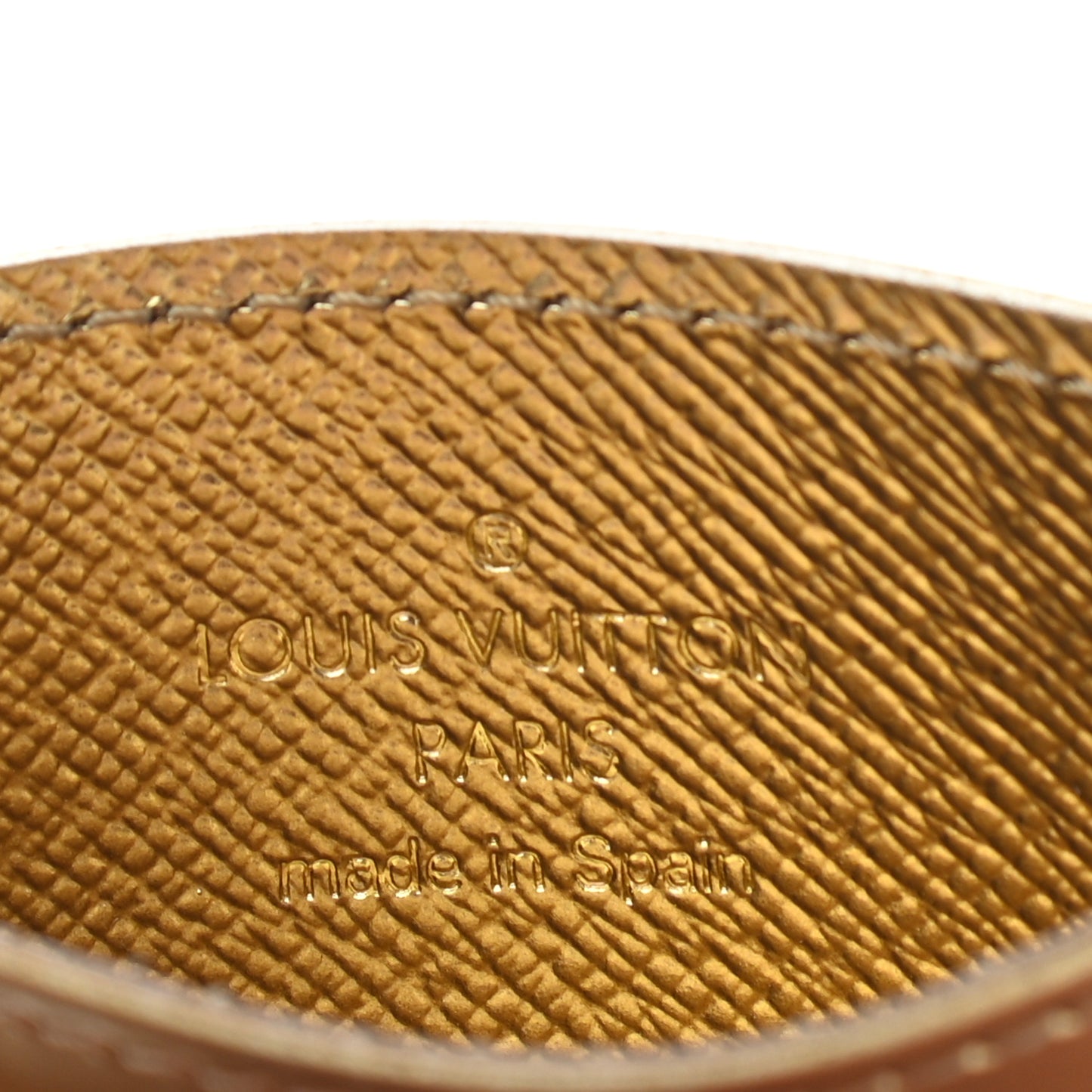 Epi Card Holder Gold