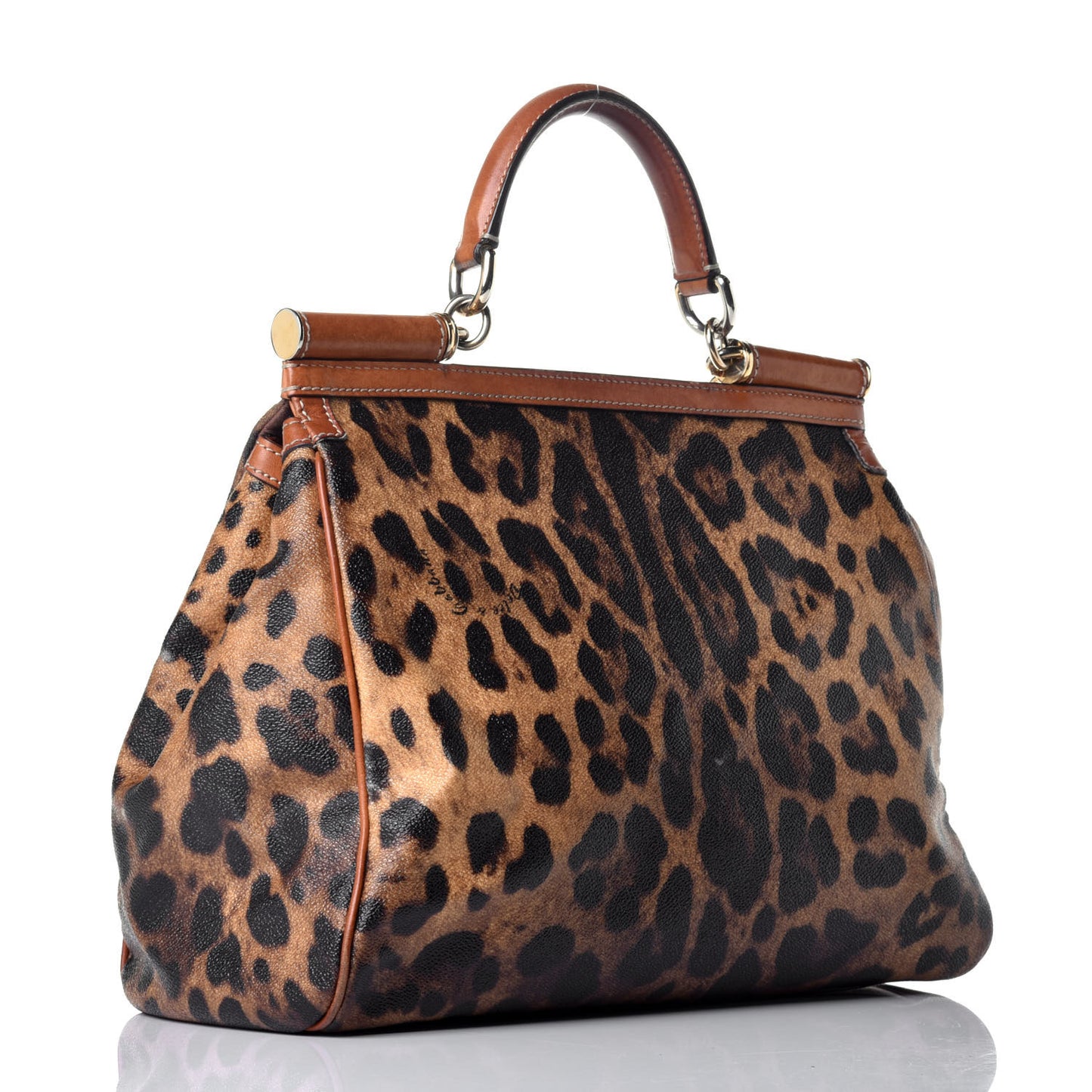 Leo Crepe Large Miss Sicily Satchel Naturale
