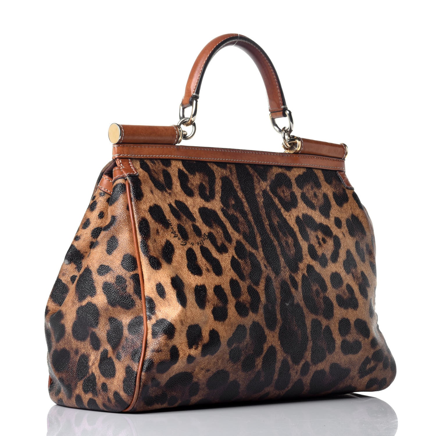 Dolce & Gabbana Leo Crepe Large Miss Sicily Satchel Naturale 3 of 8