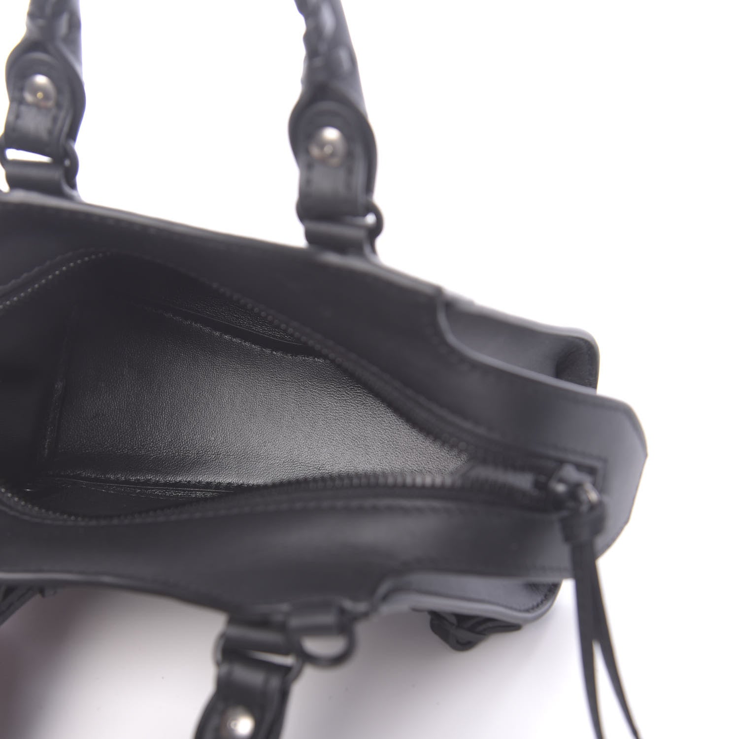 Balenciaga Smooth Calfskin Neo Classic Black Hardware Nano City Crossbody Black 5 of 10