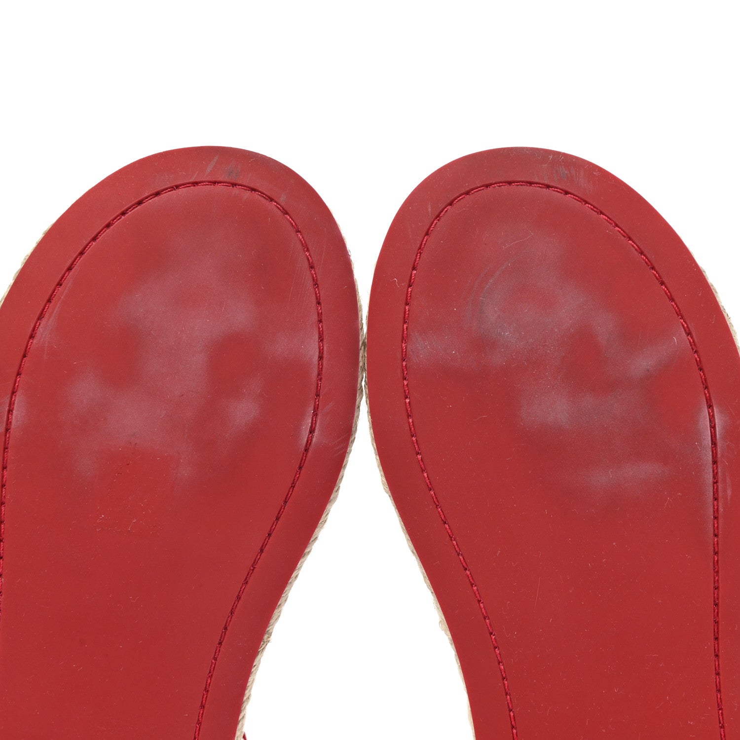 Chanel Suede Espadrille Sandals 38 Red 9 of 11