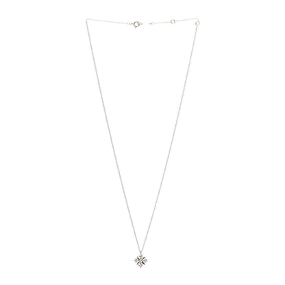 Tiffany Platinum 18K Yellow Gold Diamond Schlumberger Lynn Pendant Necklace 3 of 7