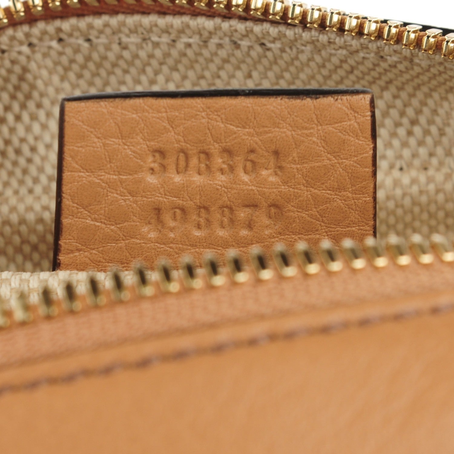 Gucci Pebbled Calfskin Small Soho Disco Bag Camelia 7 of 7